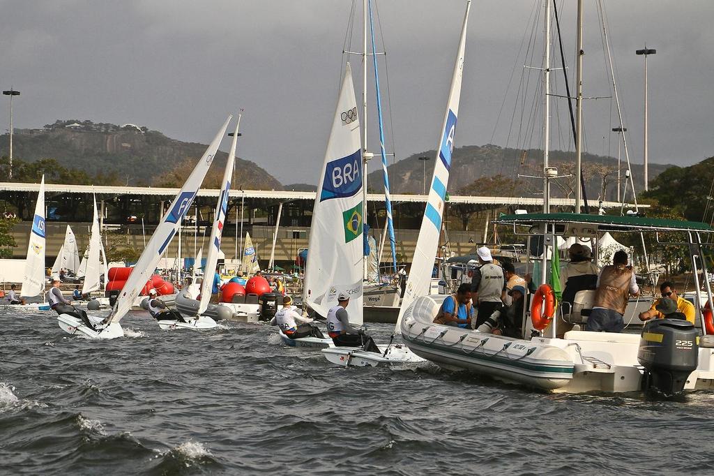 Return to the Marina - Rio Olympics - Day 1, August 8, 2016 © Richard Gladwell www.photosport.co.nz